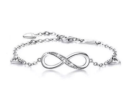 Pulsera Plata 925 Símbolo Amor Infinito
